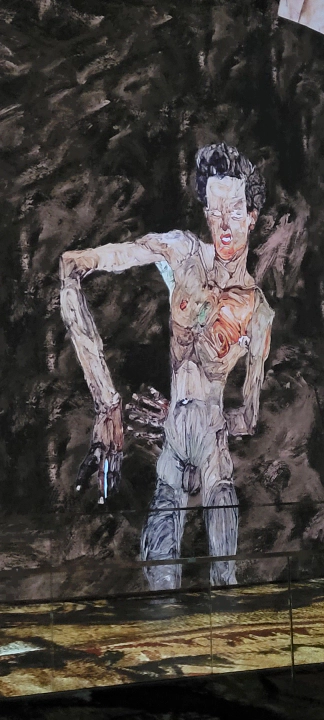 골드인모션에 전시된 구스타프 클림트의 작품들.