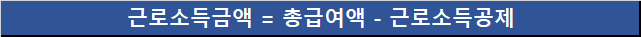 근로소득금액 계산식