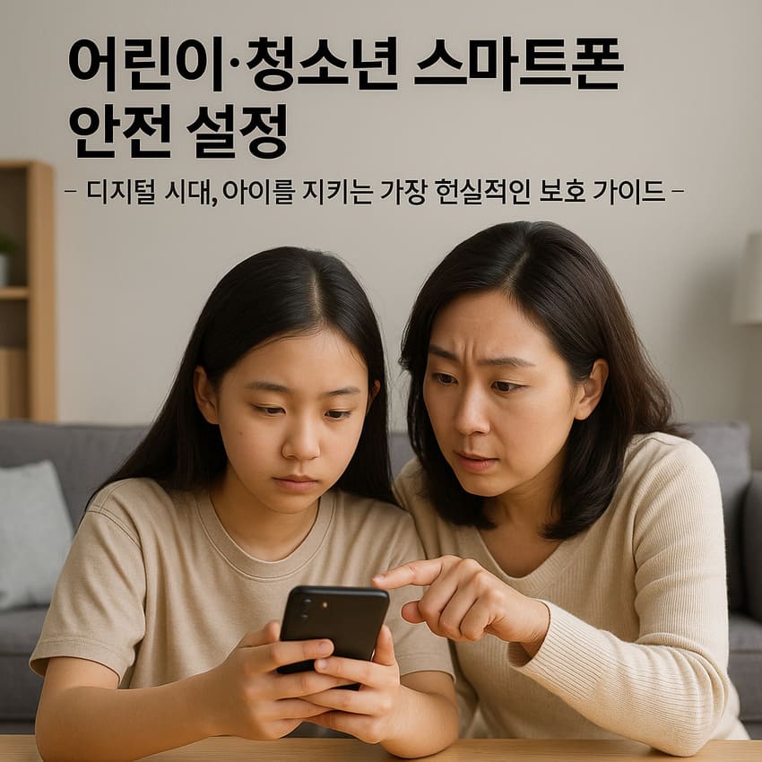 어린이&middot;청소년 스마트폰 안전 설정