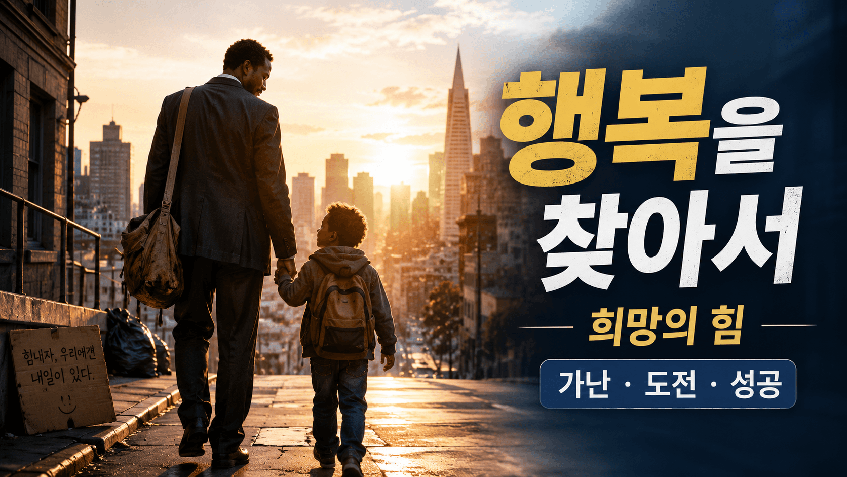 영화 행복을 찾아서 대체포스터