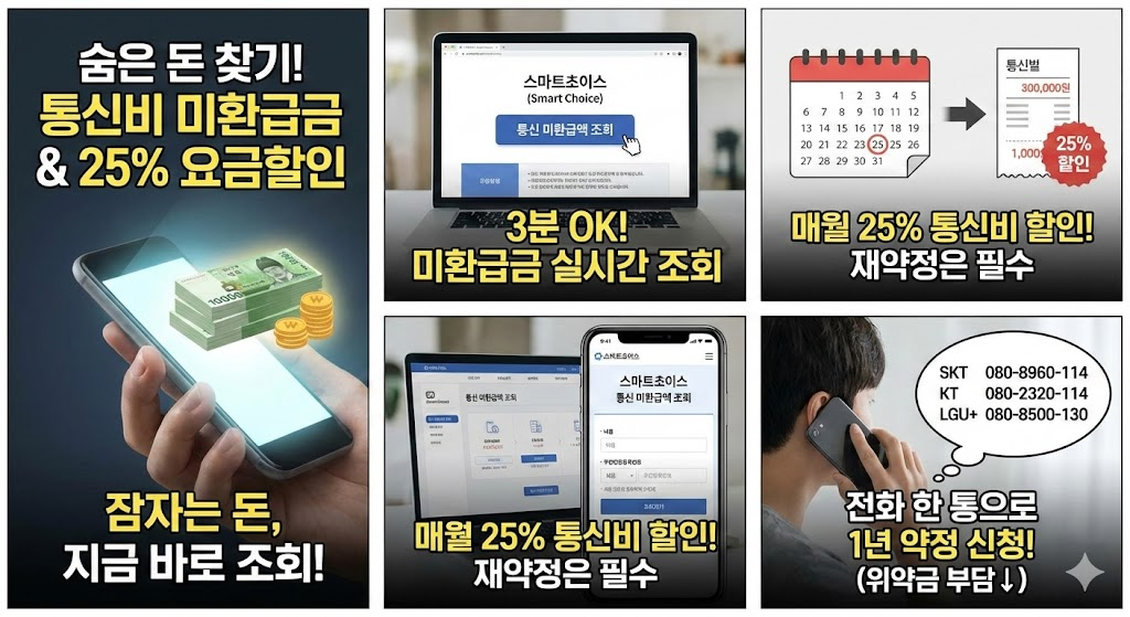 통신비 미환급금 조회 및 선택약정 할인