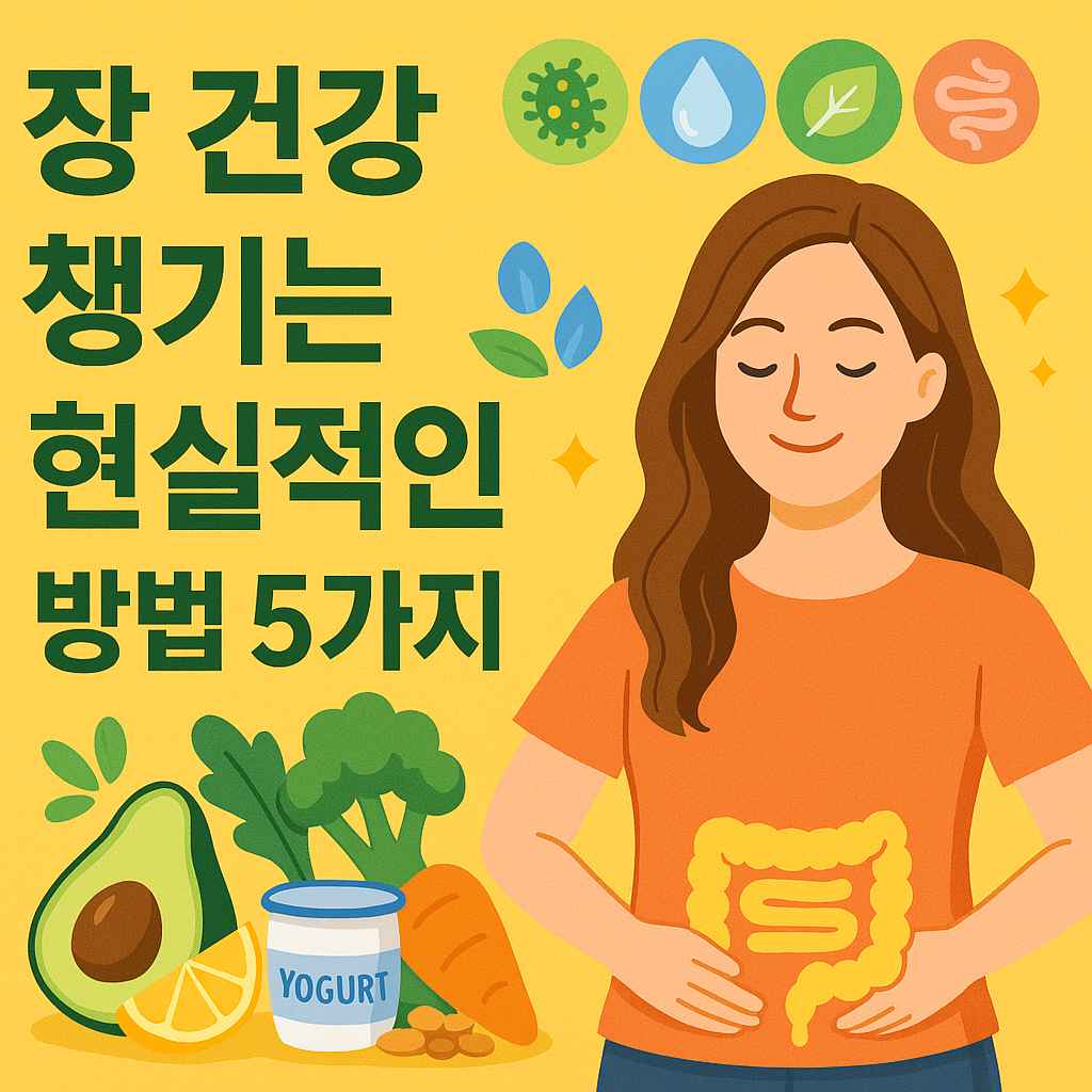 장 건강 챙기는 현실적인 방법 5가지