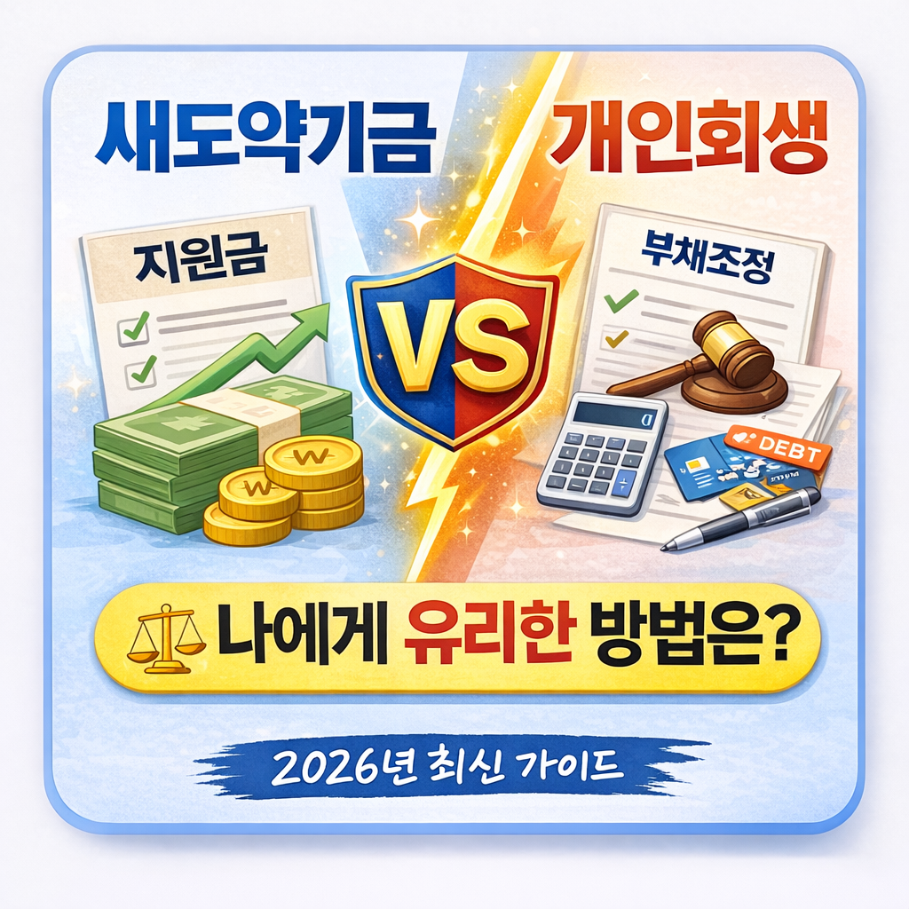 새도약기금 vs 개인회생 비교, 나에게 유리한 방법은?