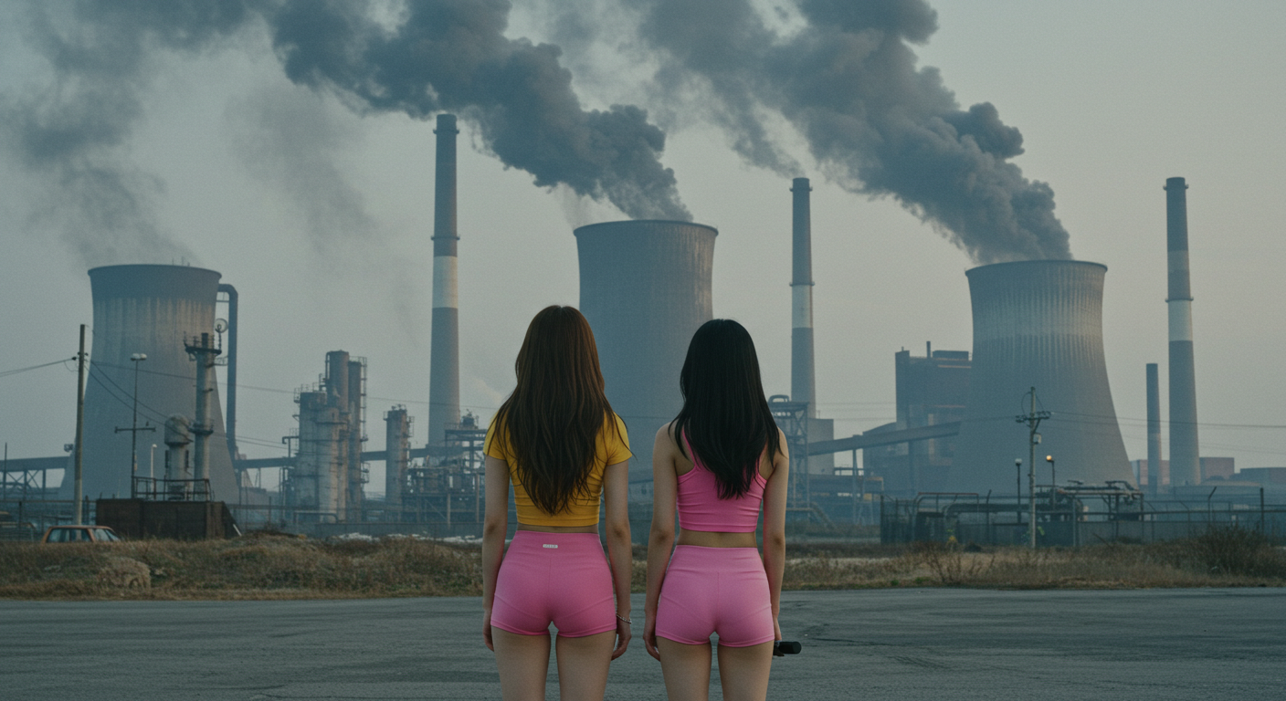 매연을 보는 여자들