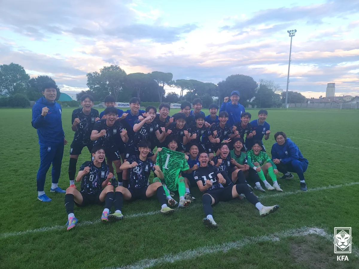 2025 토르네오 U-15 친선대회 결과 – 한국 대표팀 조별리그 1승 1무 기록!