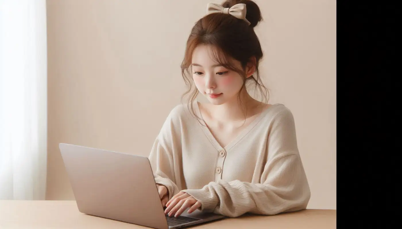 고교학점제-공통과목을-알아보고-공부하는-여성의-모습