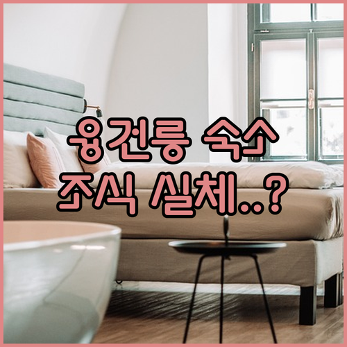 화성 융건릉 근처 숙소 5곳 위치와 ..