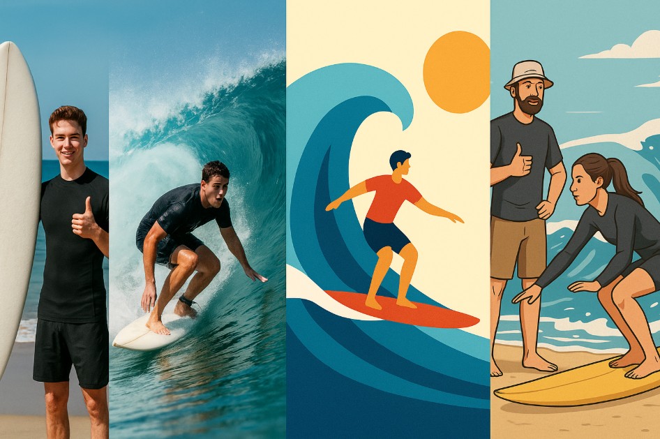 서핑 생존 팁 관련 사진