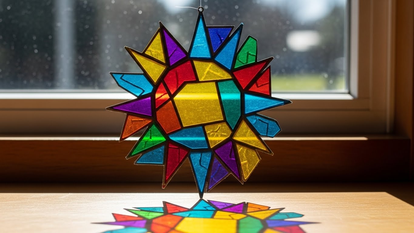 종이나라 캐치 티니핑 글라스아트 썬캐쳐