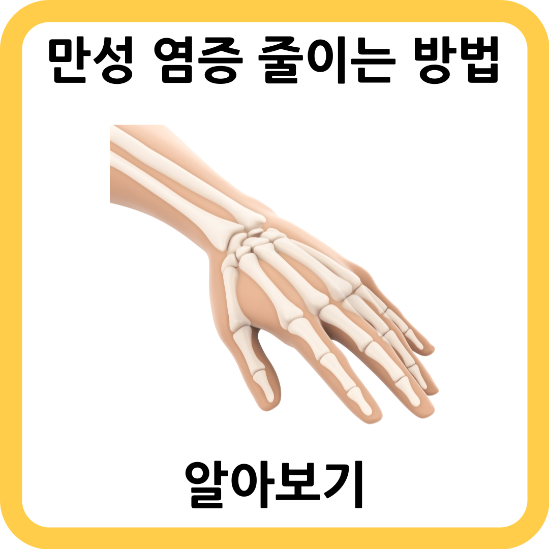 만성 염증 줄이는 방법