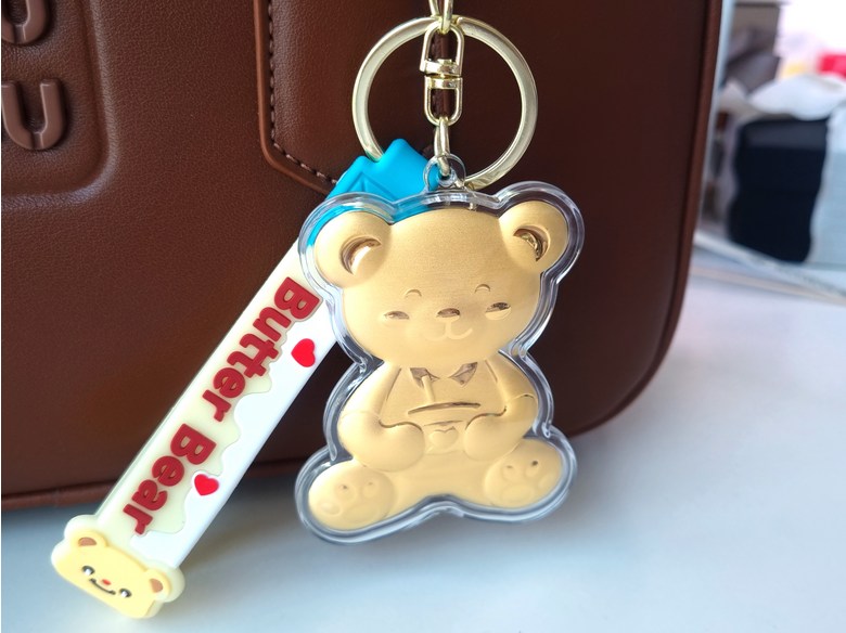 순금 키링 리쥬샵 24K 곰돌이 열쇠고리 – 귀엽고 실속 있는 순금 선물로 딱!
