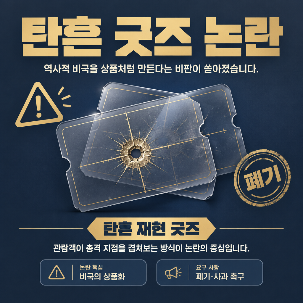 탄흔 굿즈 논란