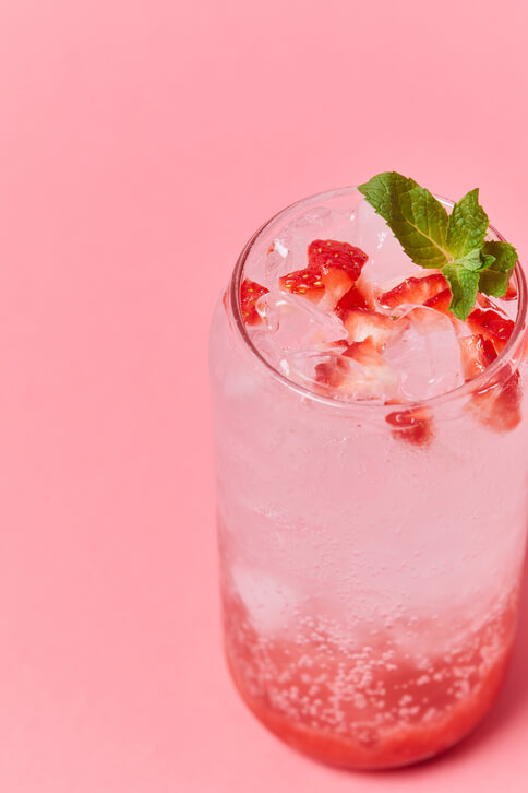 냉동딸기로 딸기라떼 만드는 법