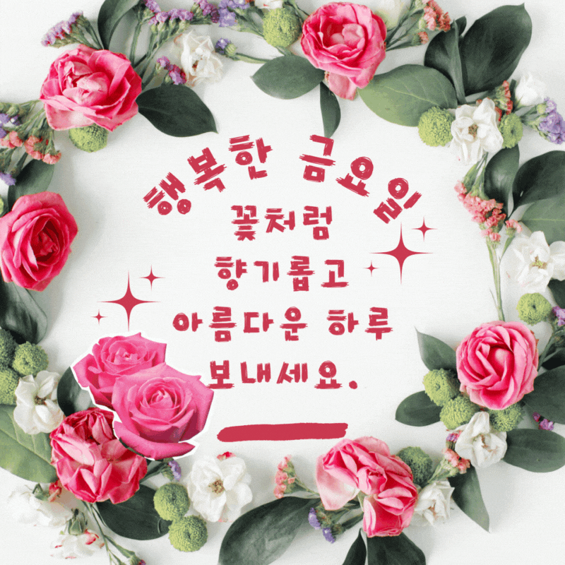 금요일 아침 인사말 모음 이미지