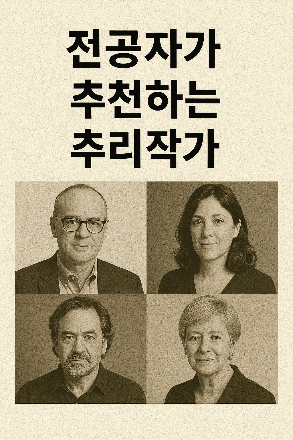 전공자가 추천하는 추리작가 (서사, 문체, 상징성)