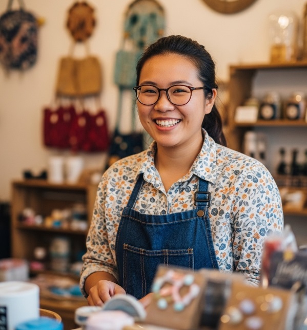 사업운. 사업하는 여자