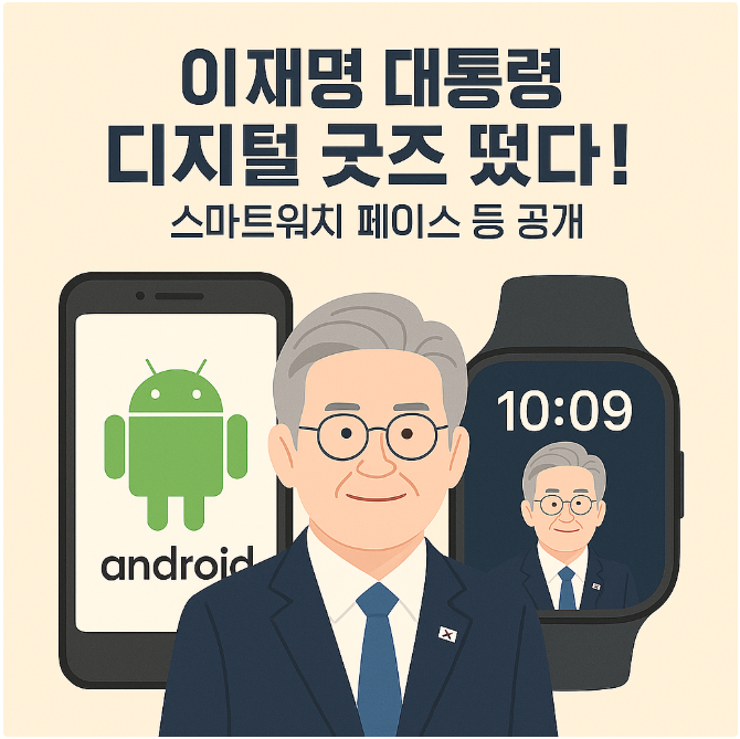 이재명 대통령 디지털 굿즈 관련 사진
