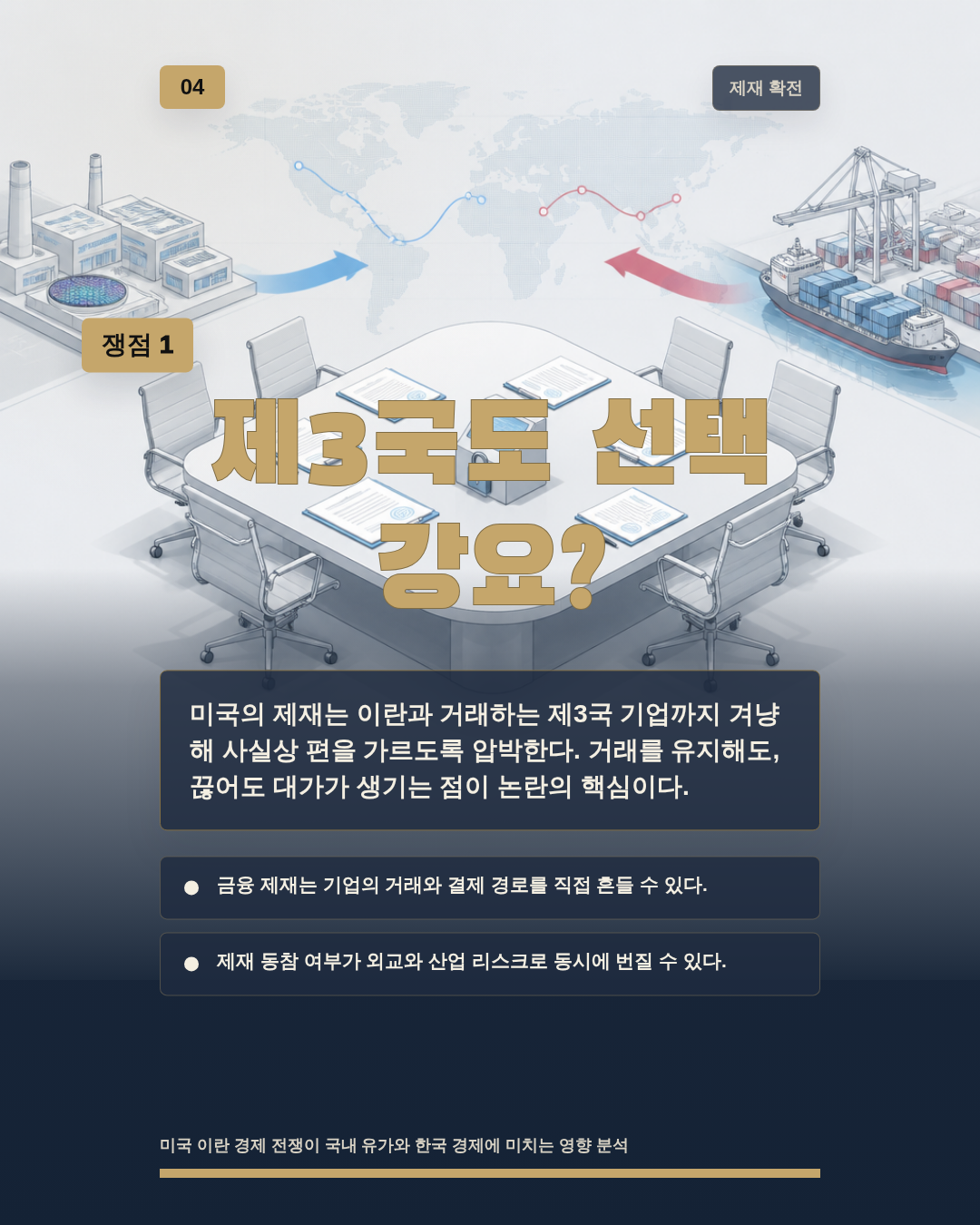 제3국도 선택 강요?