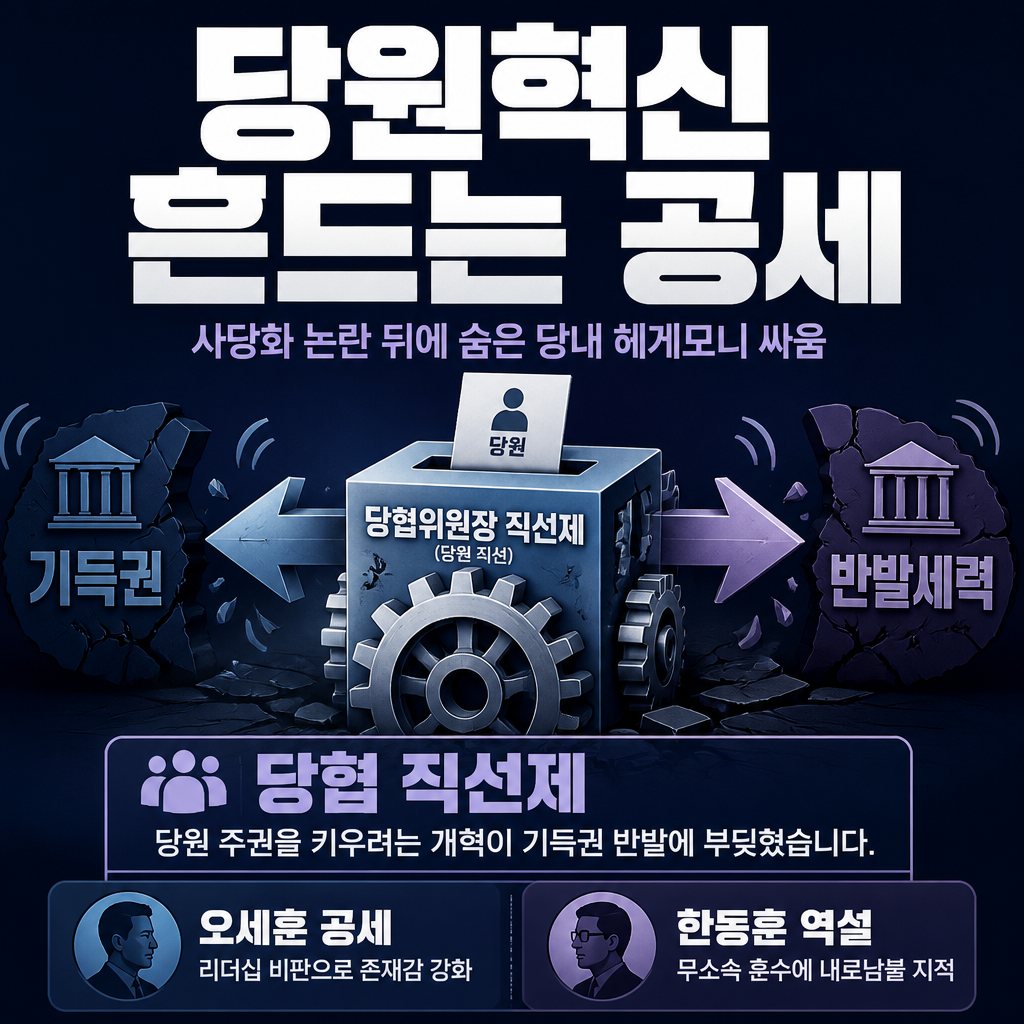 당원혁신 흔드는 공세