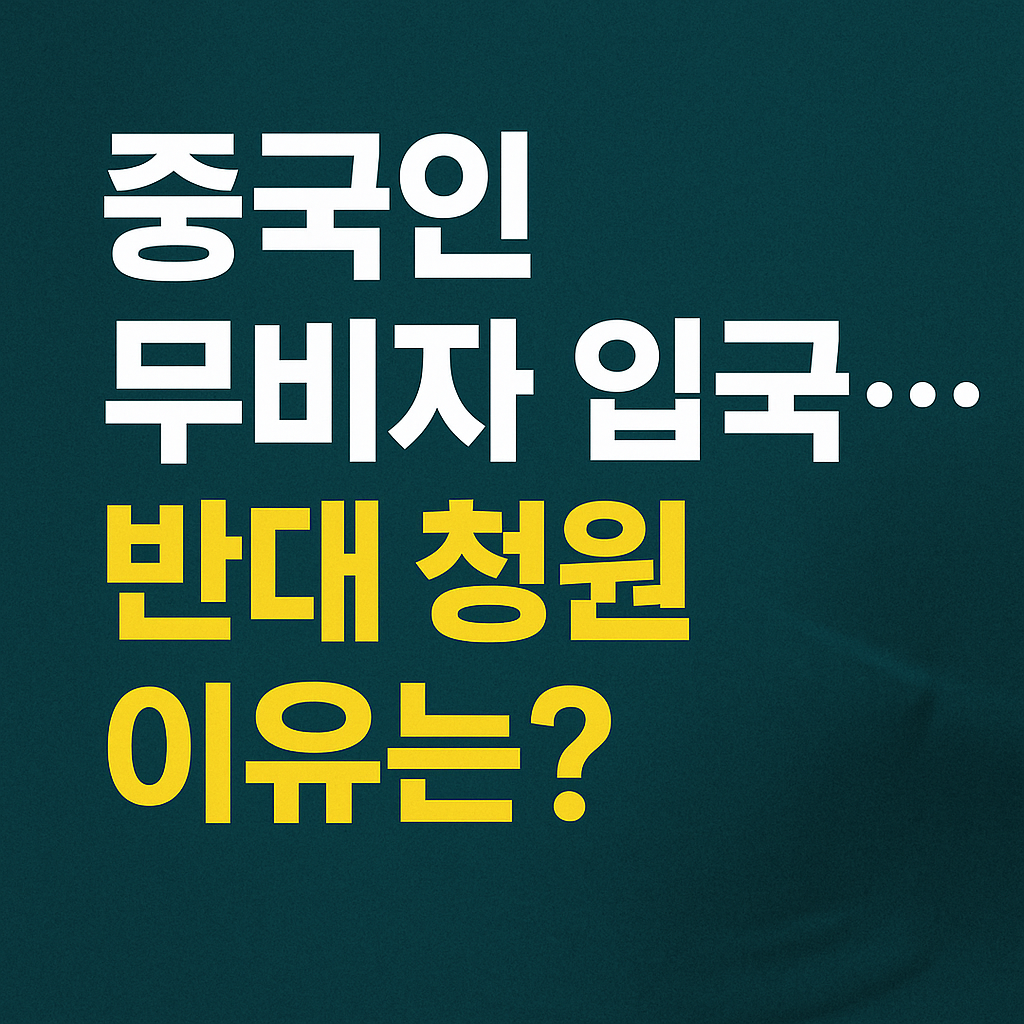 중국인 무비자 입국