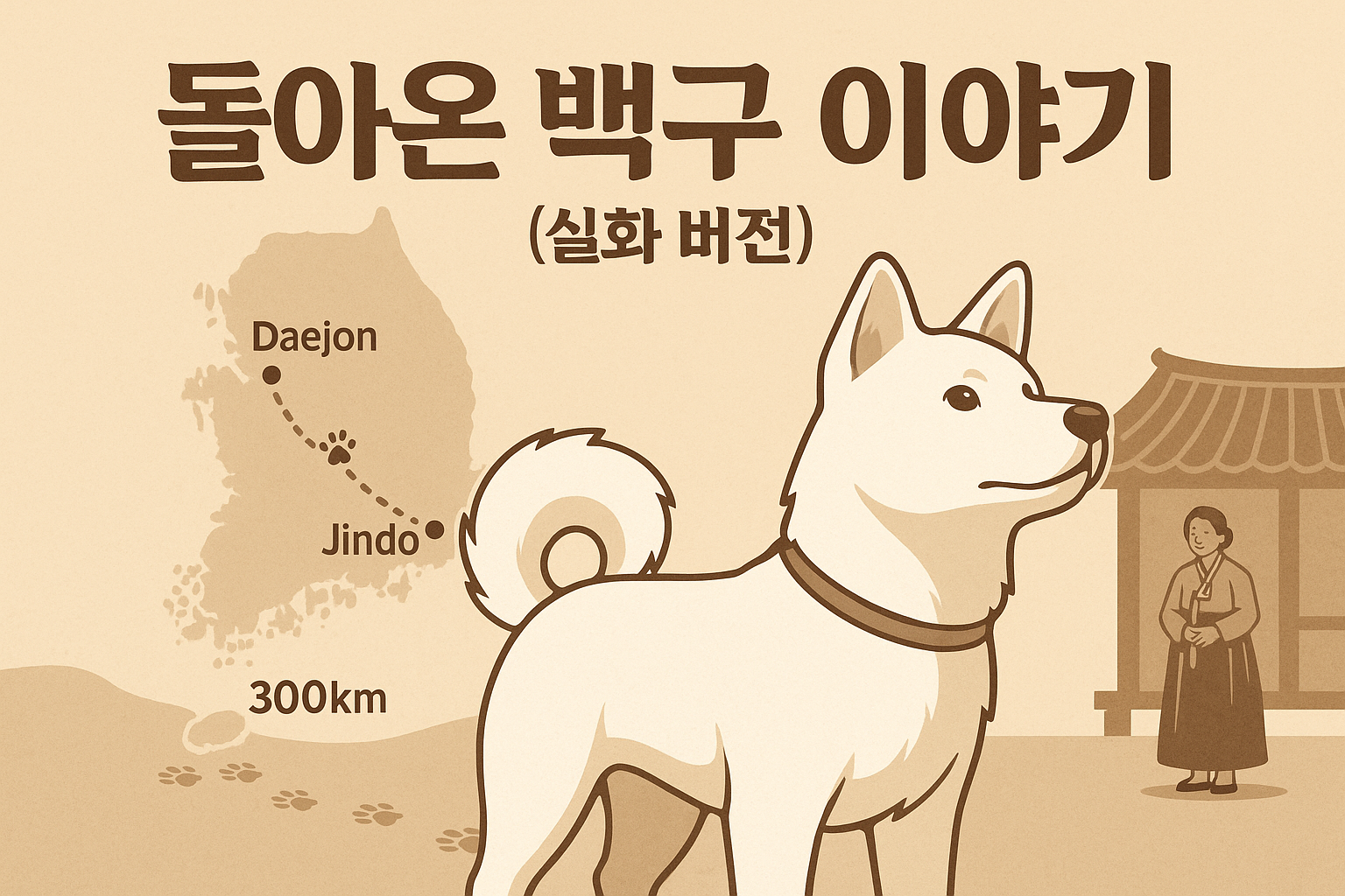 돌아온 백구 이야기 (실화 버전) 이미지