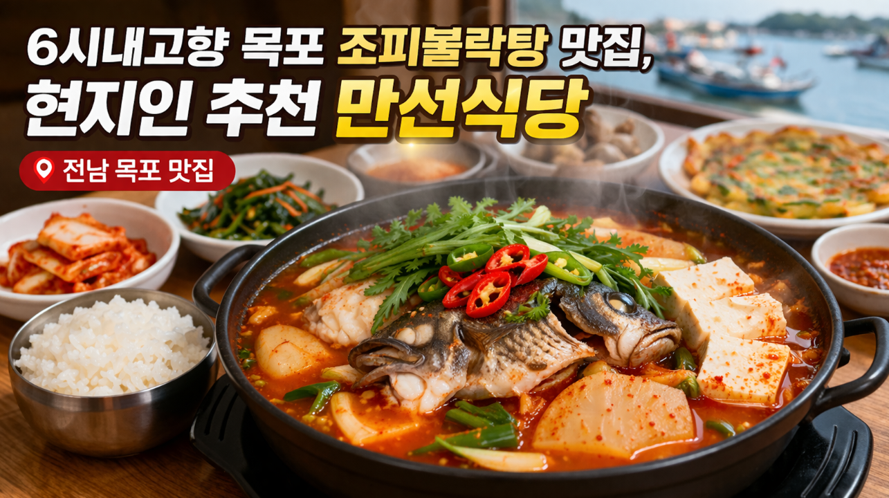 6시 내 고향 목포 조피볼락탕 맛집, 현지인이 인정한 만선식당