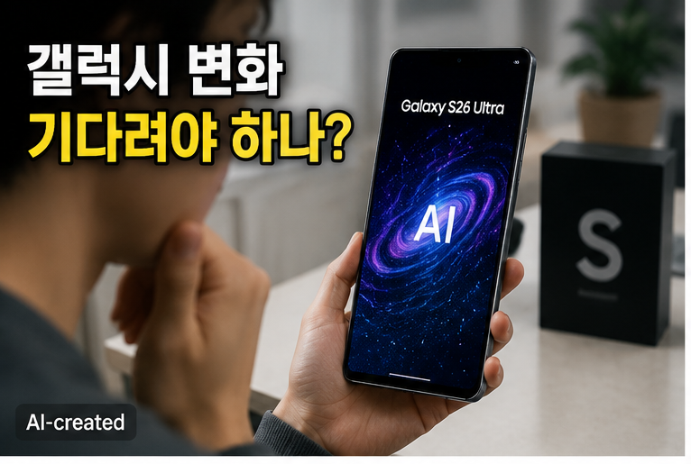 갤럭시 S26 울트라 달라지는 점을 고민하며 스마트폰 교체를 판단하는 상황