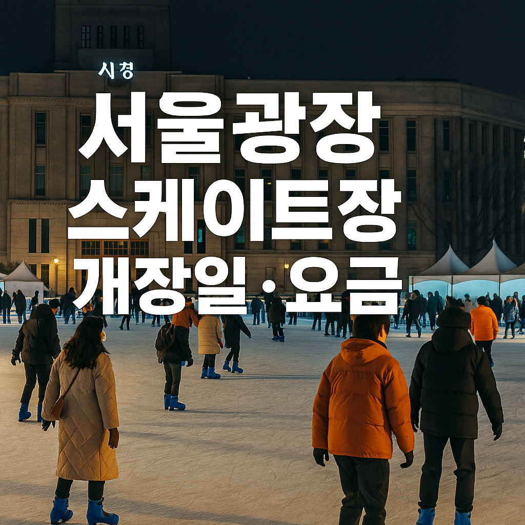 2025 서울광장 스케이트장 개장일&middot;이용요금.예약방법