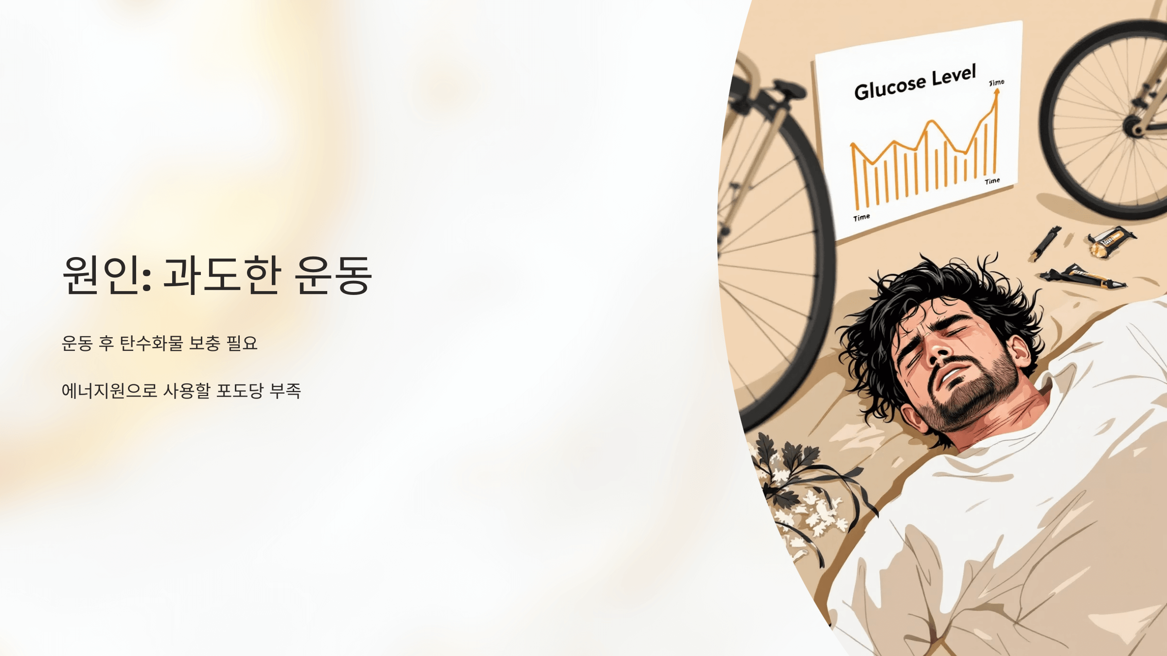 저혈당 증상 사진입니다.