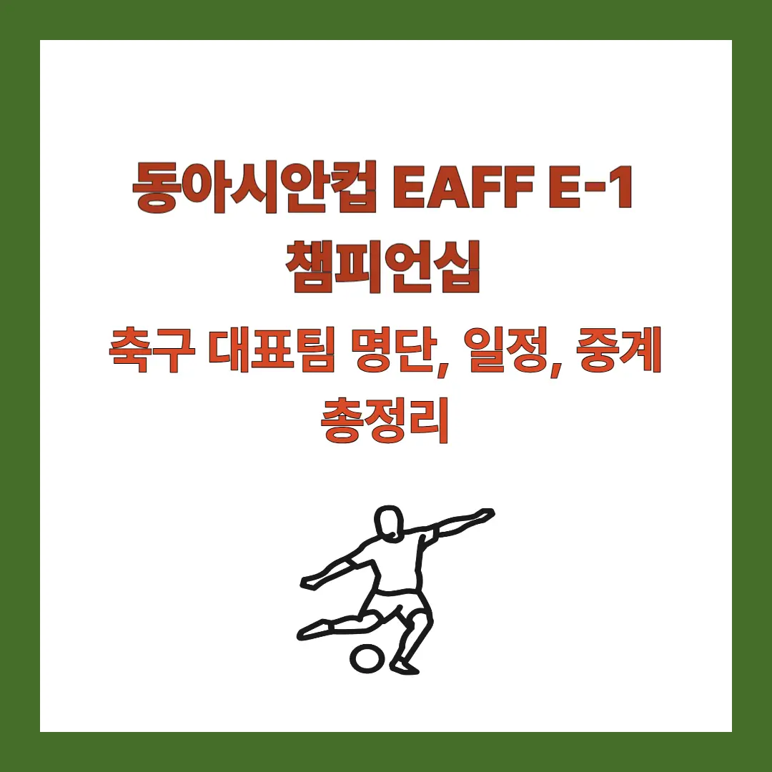 동아시안컵-명단