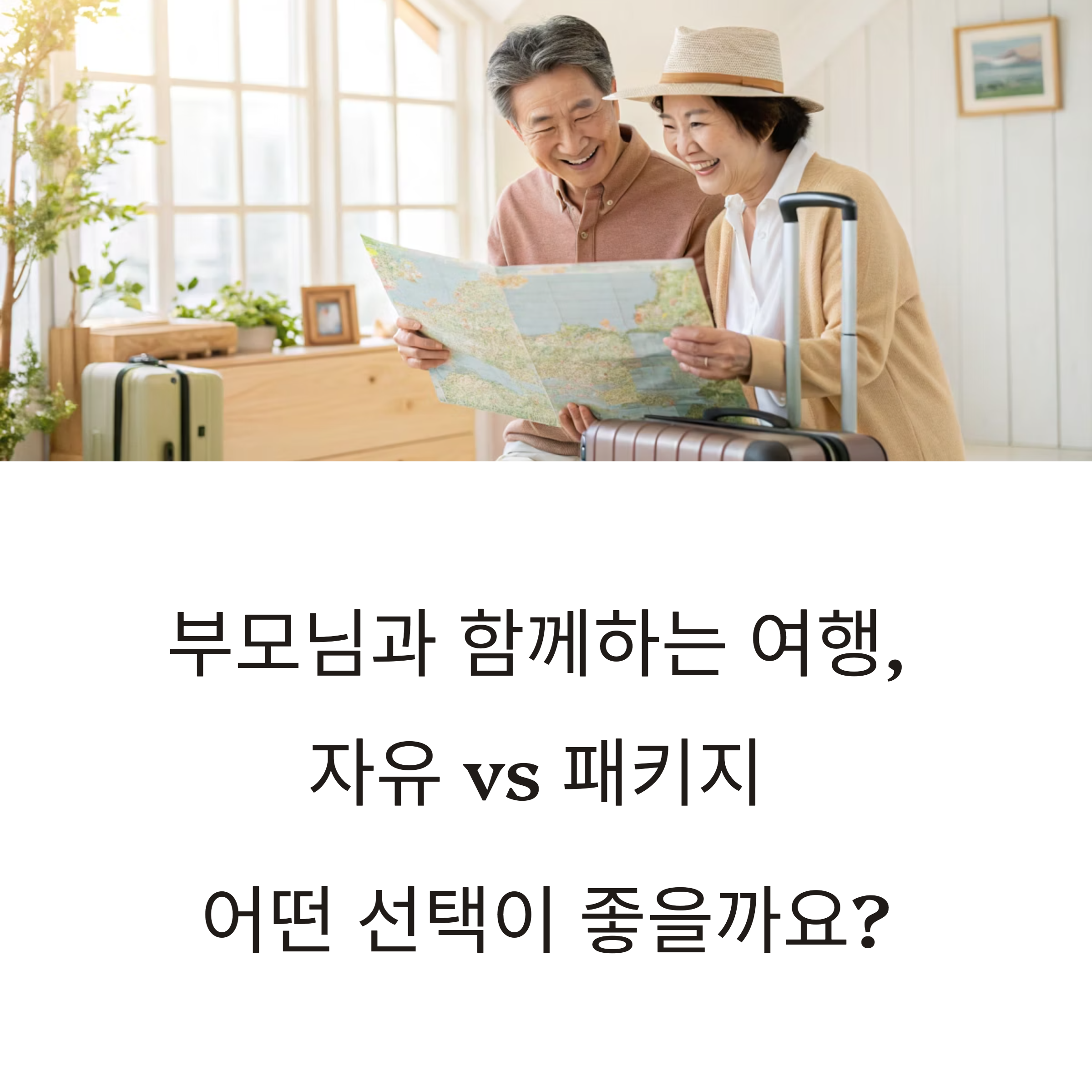 자유여행 vs 효도 패키지 여행 장단점 비교