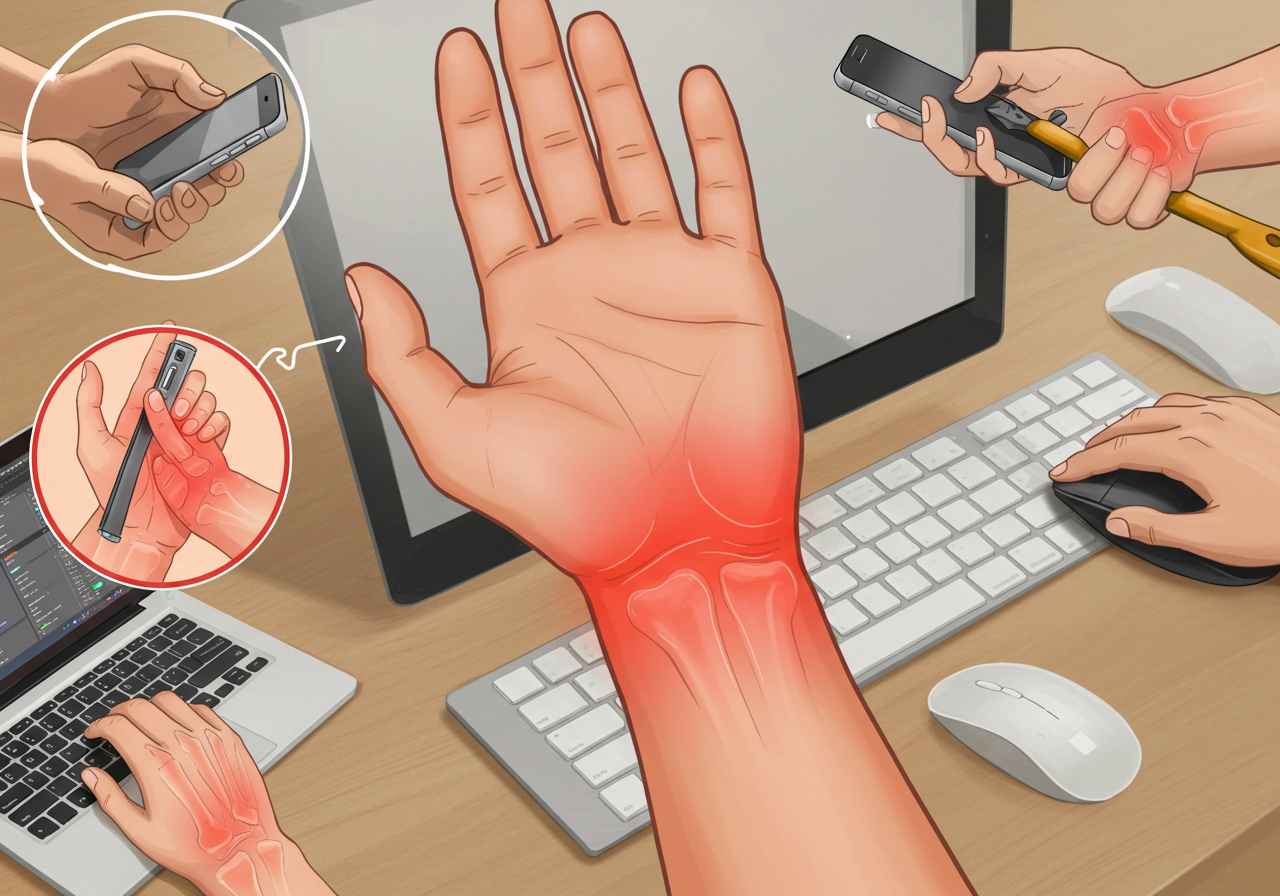 자다가 깨는 손목 저림, 혹시 손목터널증후군?