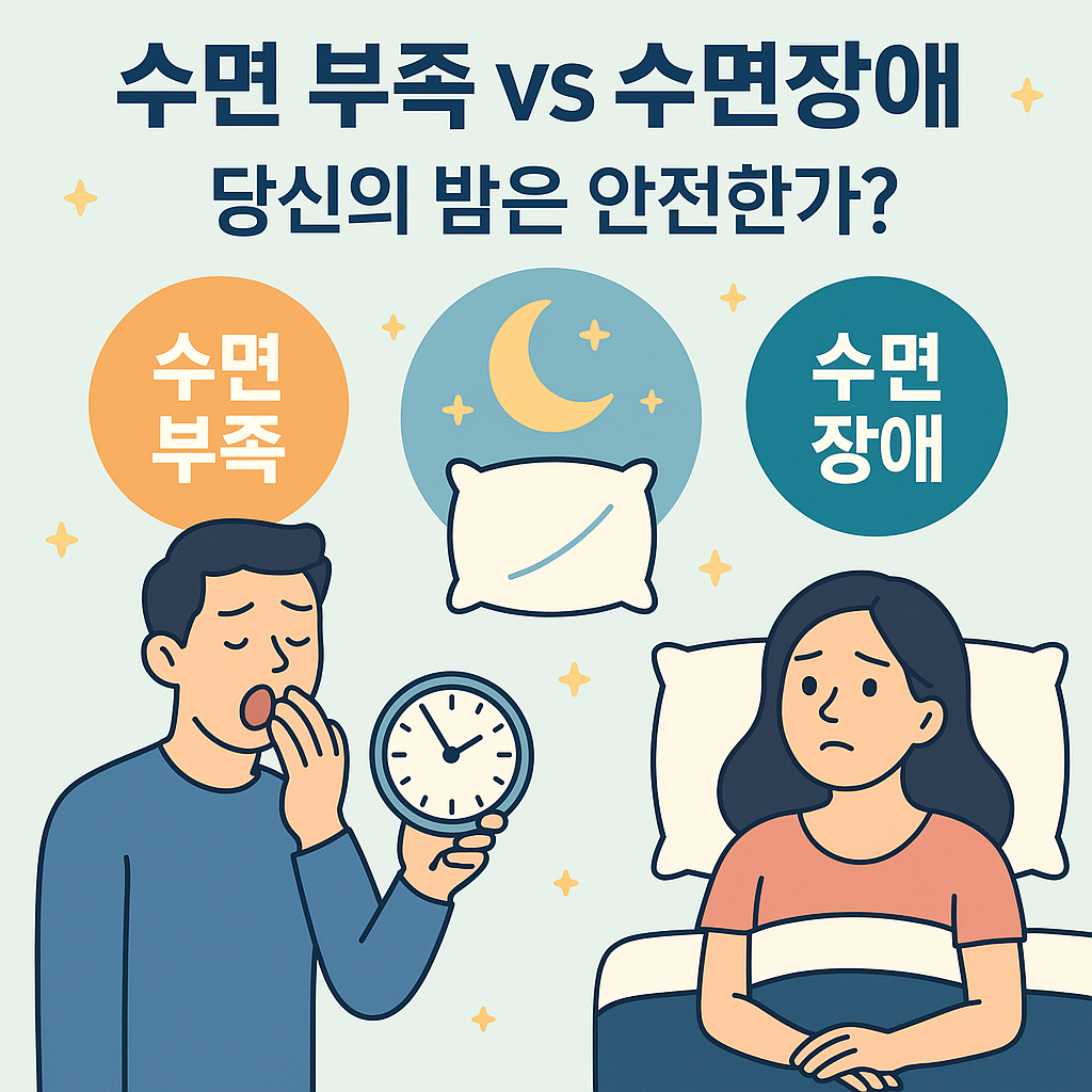 수면 부족과 수면장애,같은 듯 다른 증상? 당신의 밤이 위험하다!