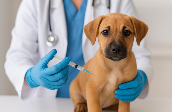 강아지 예방접종 관련사진