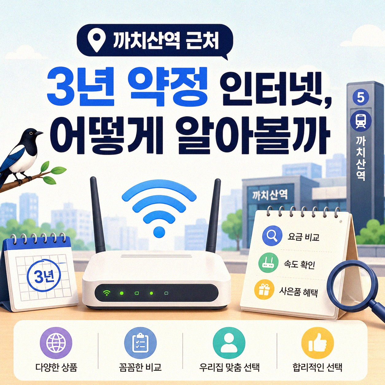 까치산역 근처 인터넷 3년 약정 가입 어떻게 할까