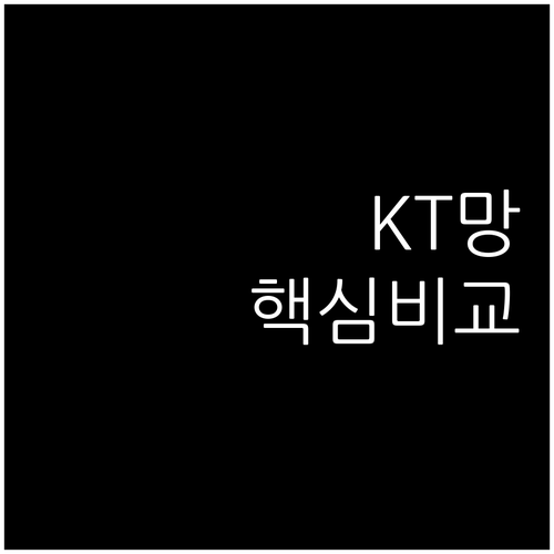 알뜰폰 KT망 요금제 혜택 비교 분석..