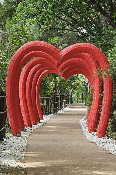 산정호수 산책로 입구