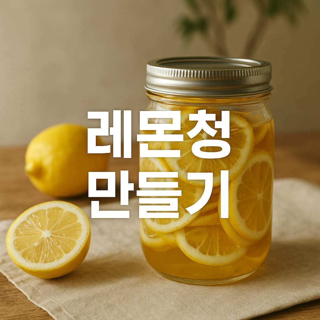 레몬청 만들기