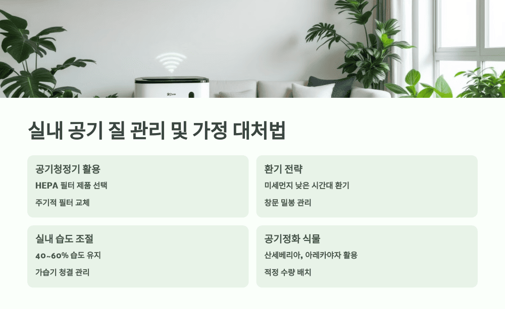 실내 공기 질 관리 및 가정 대처법