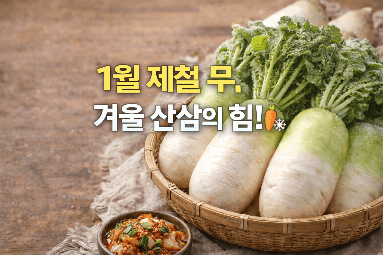 1월 제철 무, 지금 먹어야 하는 이유 5가지 썸네일