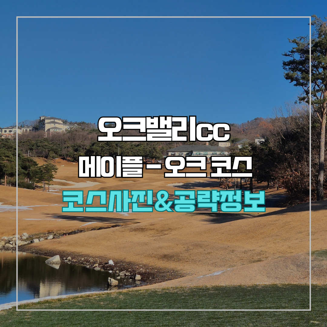 오크밸리cc 메이플 - 오크 코스 사진 및 공략 정보