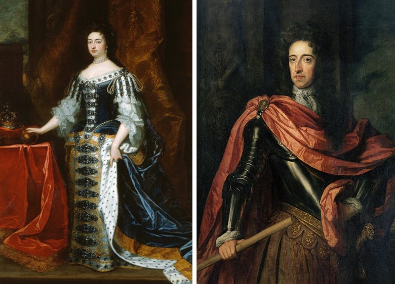 잉글랜드 스튜어트 왕조 공동군주 메리2세&amp;윌리엄3세