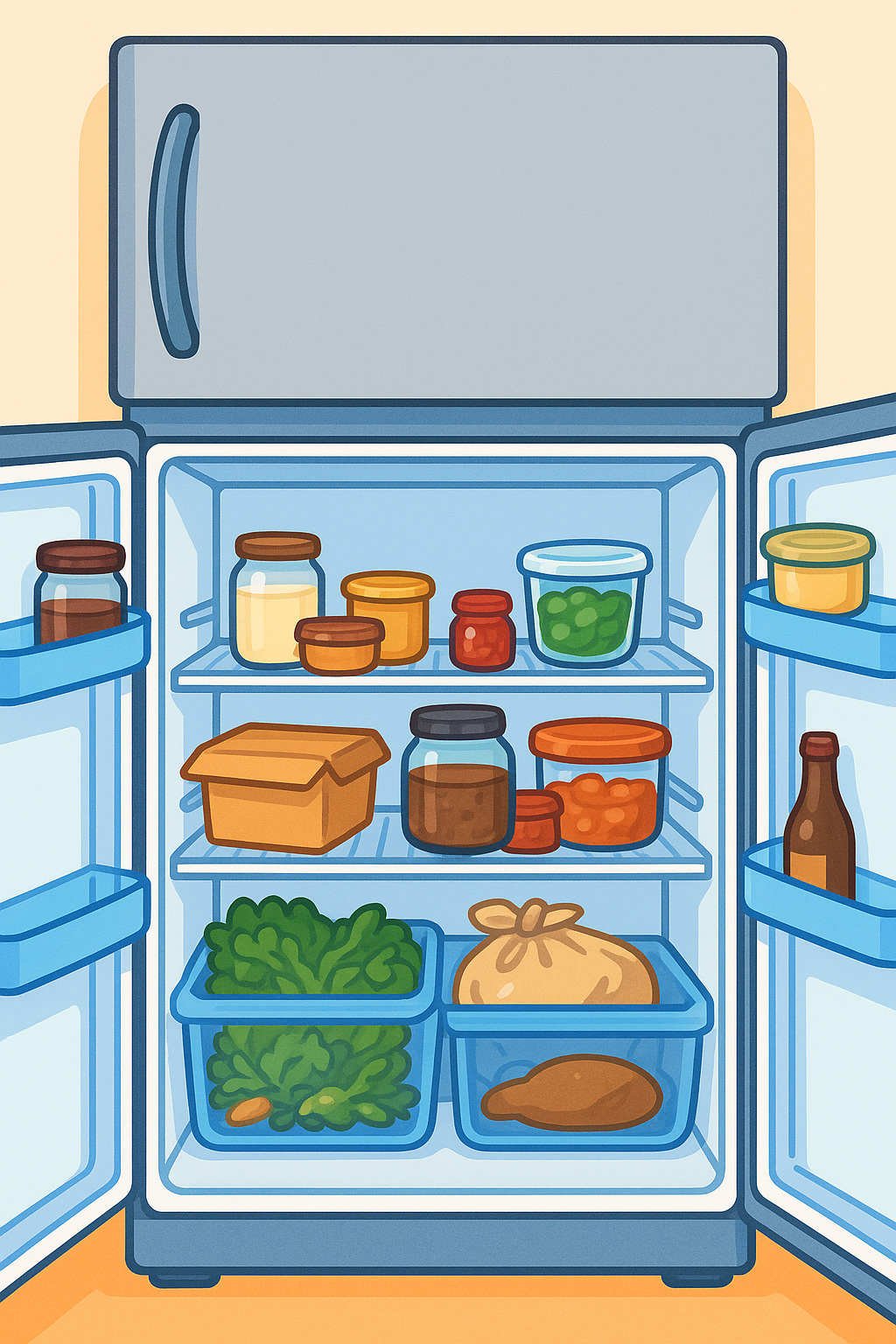 냉동실 정리 관련 사진