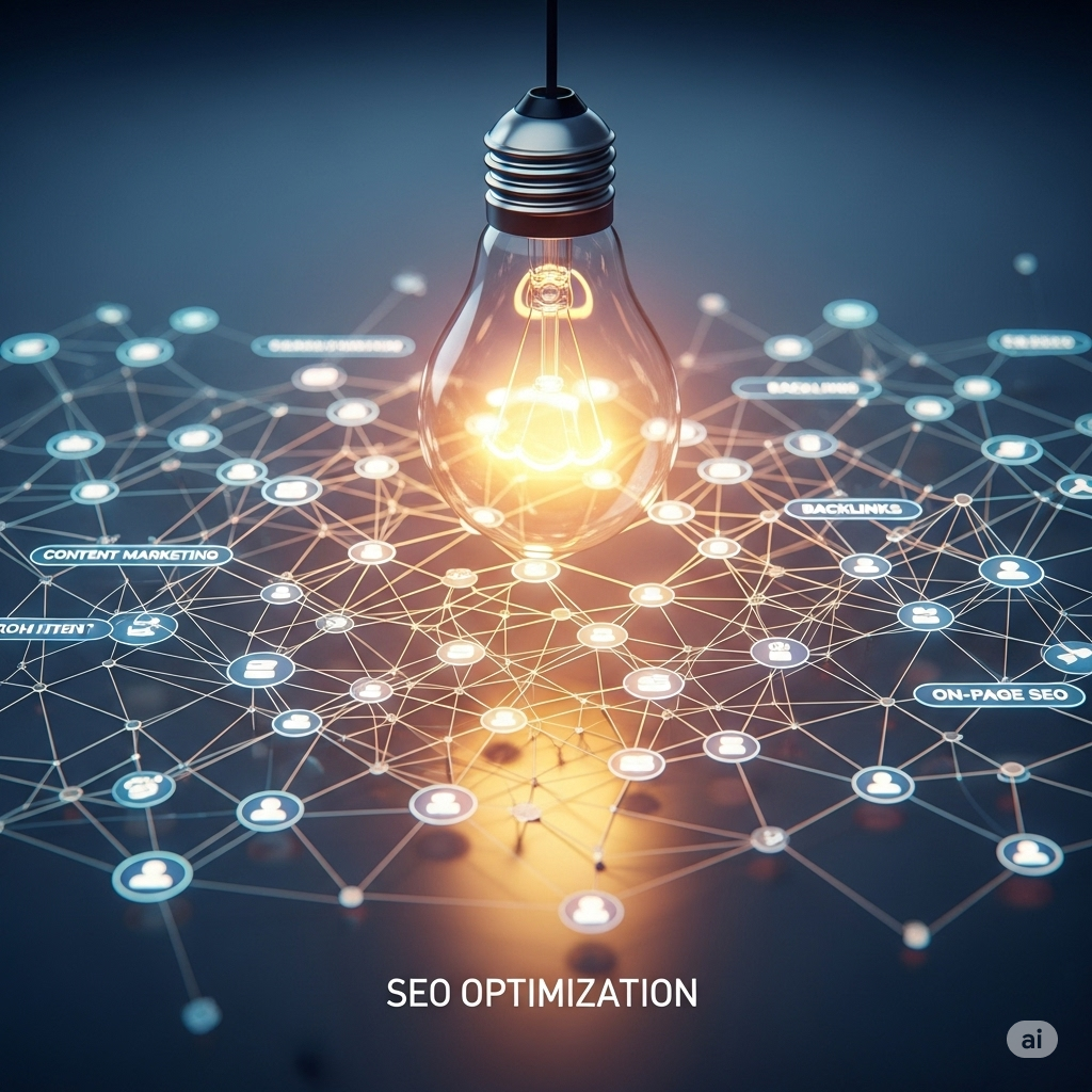 스마트폰과 태블릿에 표시된 모바일 최적화된 블로그 포스팅과 구글 검색 결과. (모바일 SEO, 사용자 경험)