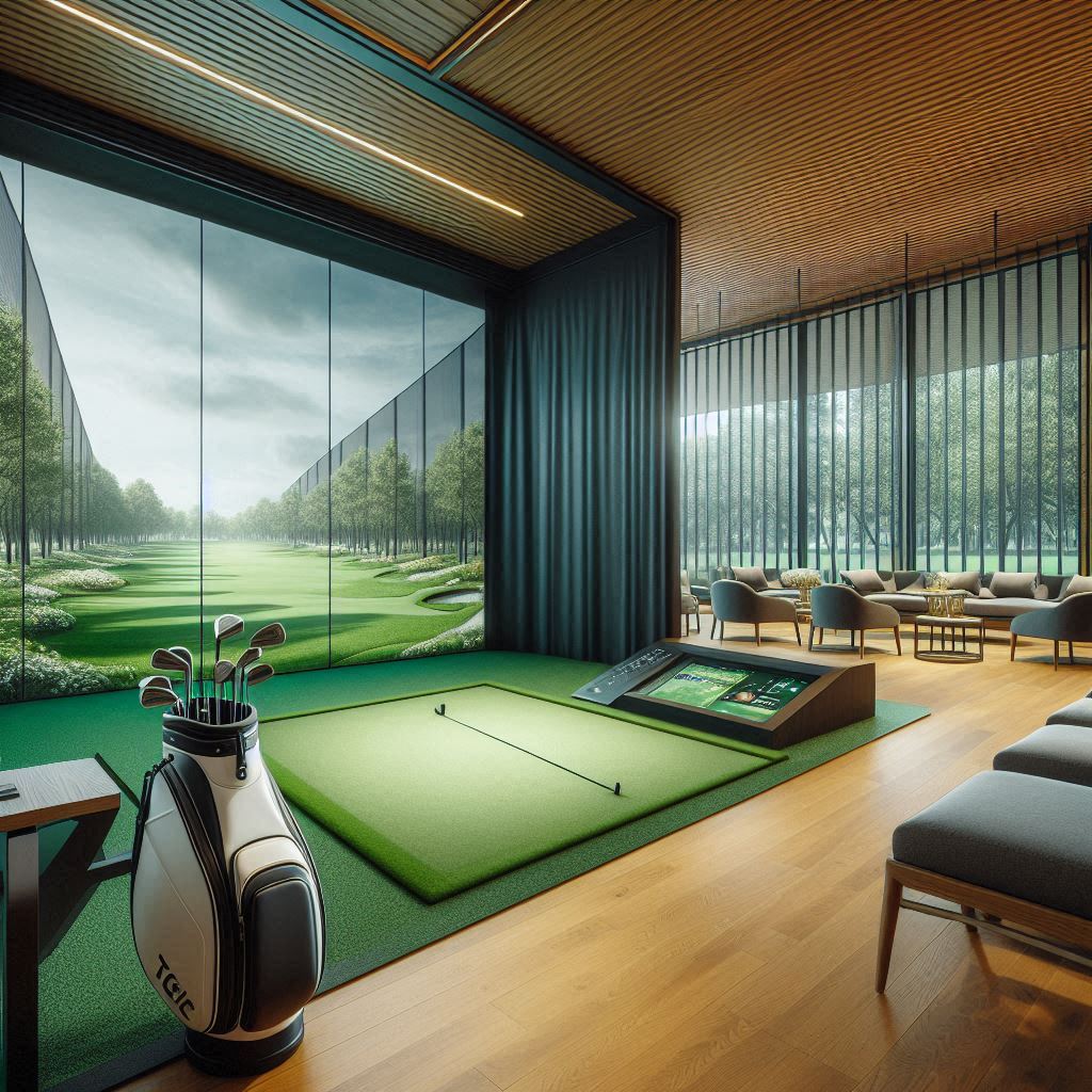 스크린골프장 배경