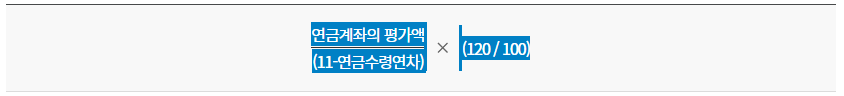 연금수령한도