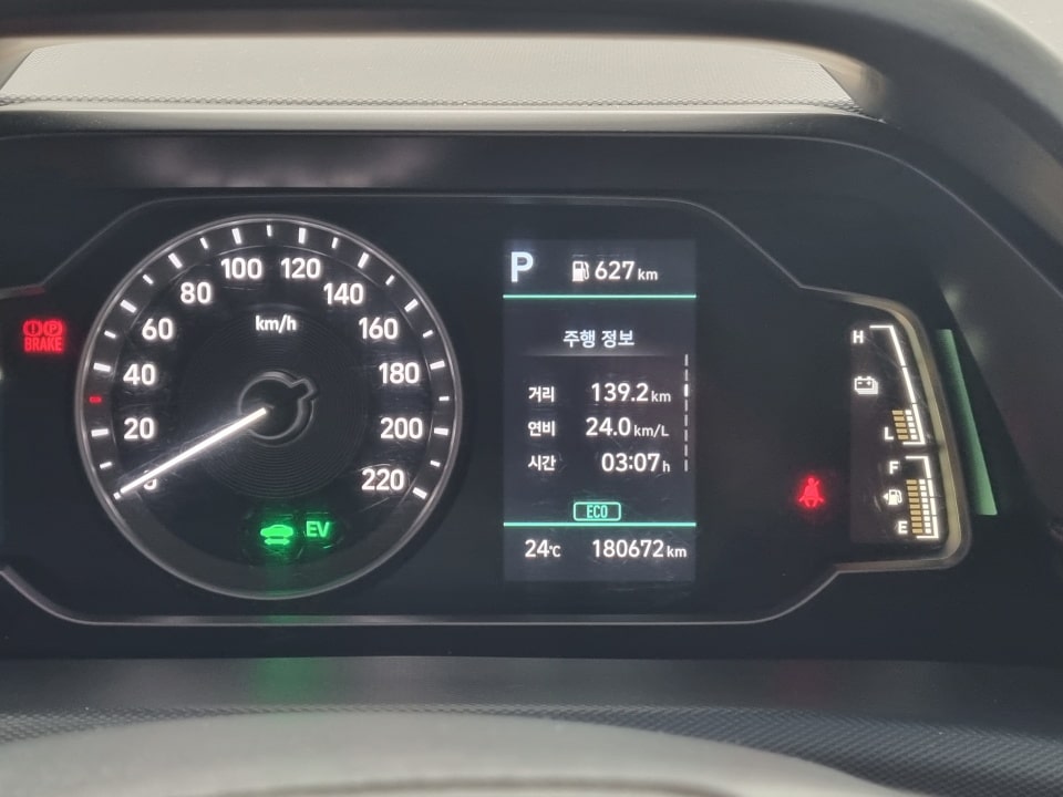 경산역으로 돌아온 직후까지 기록된 주행 정보입니다.