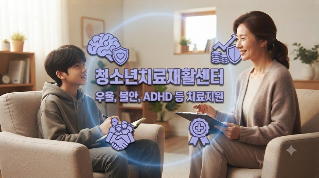 상담받고 있는 청소년의 모습