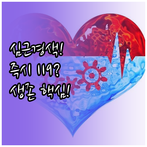 심근경색 증상 발견 시 즉시 119 ..