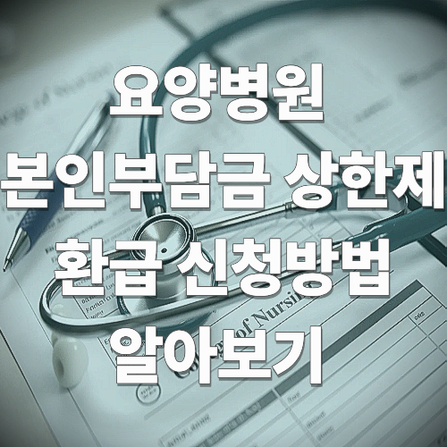 2025 요양병원 본인부담금 상한제 환급 신청방법 알아보기